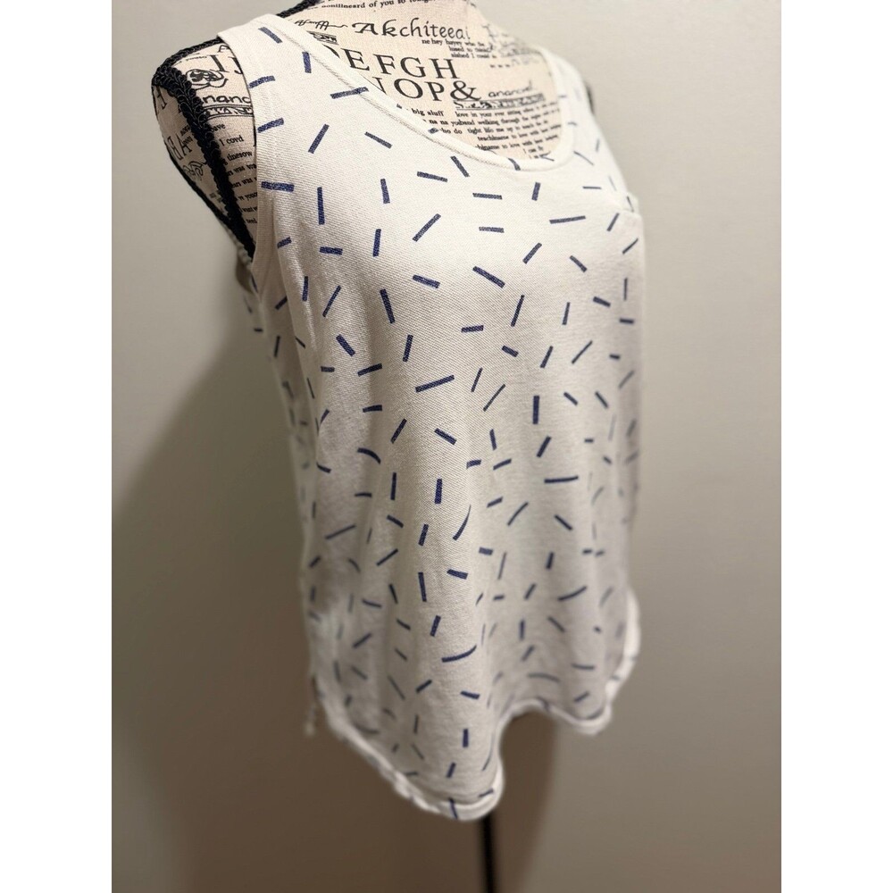 Jennifer Reed Retro Vintage 90’s Y2K Inspired Dash Print Tank Top Small